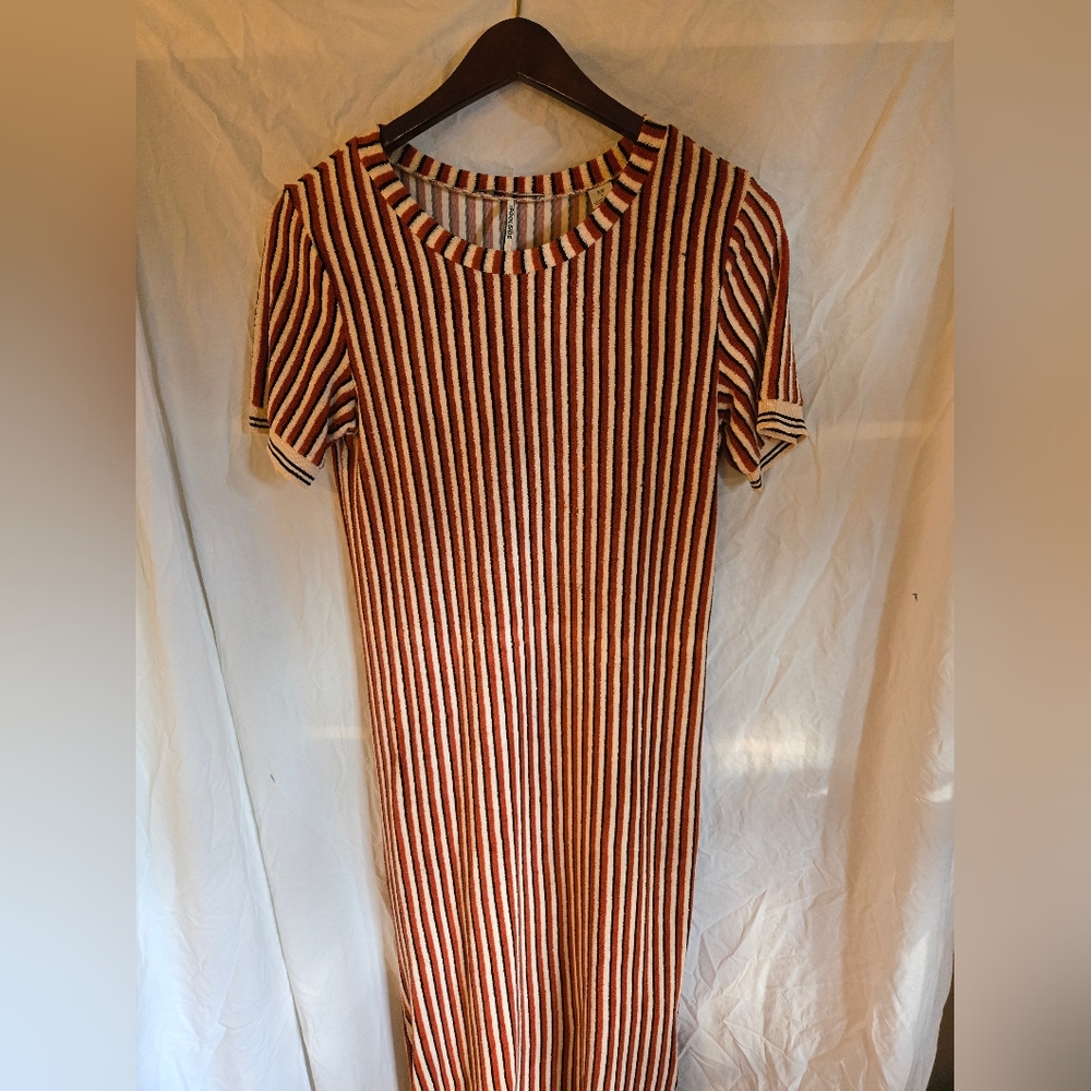 Scotch and Soda Poolside Striped Terrycloth Midi Dress size Small